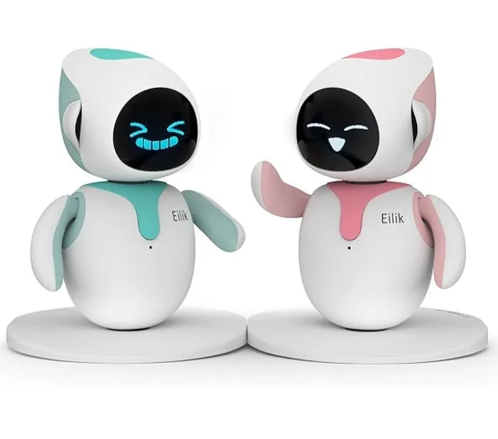 Eilik - Mascota robot inteligente para niños, simpático compañero de coche con abundantes emociones, juguete educativo interactivo único